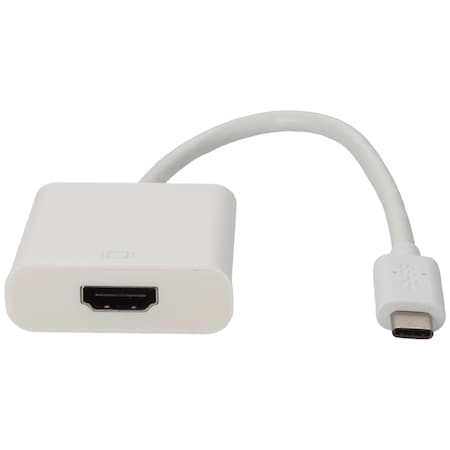 Add-On Addon 20Cm (8In) Usb 3.1 Type (C) Male To Hdmi Female White Adapter USBC2HDMIW